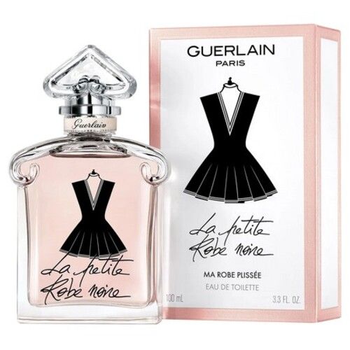 Bottle and case of the perfume La Petite Robe Noire Plissée